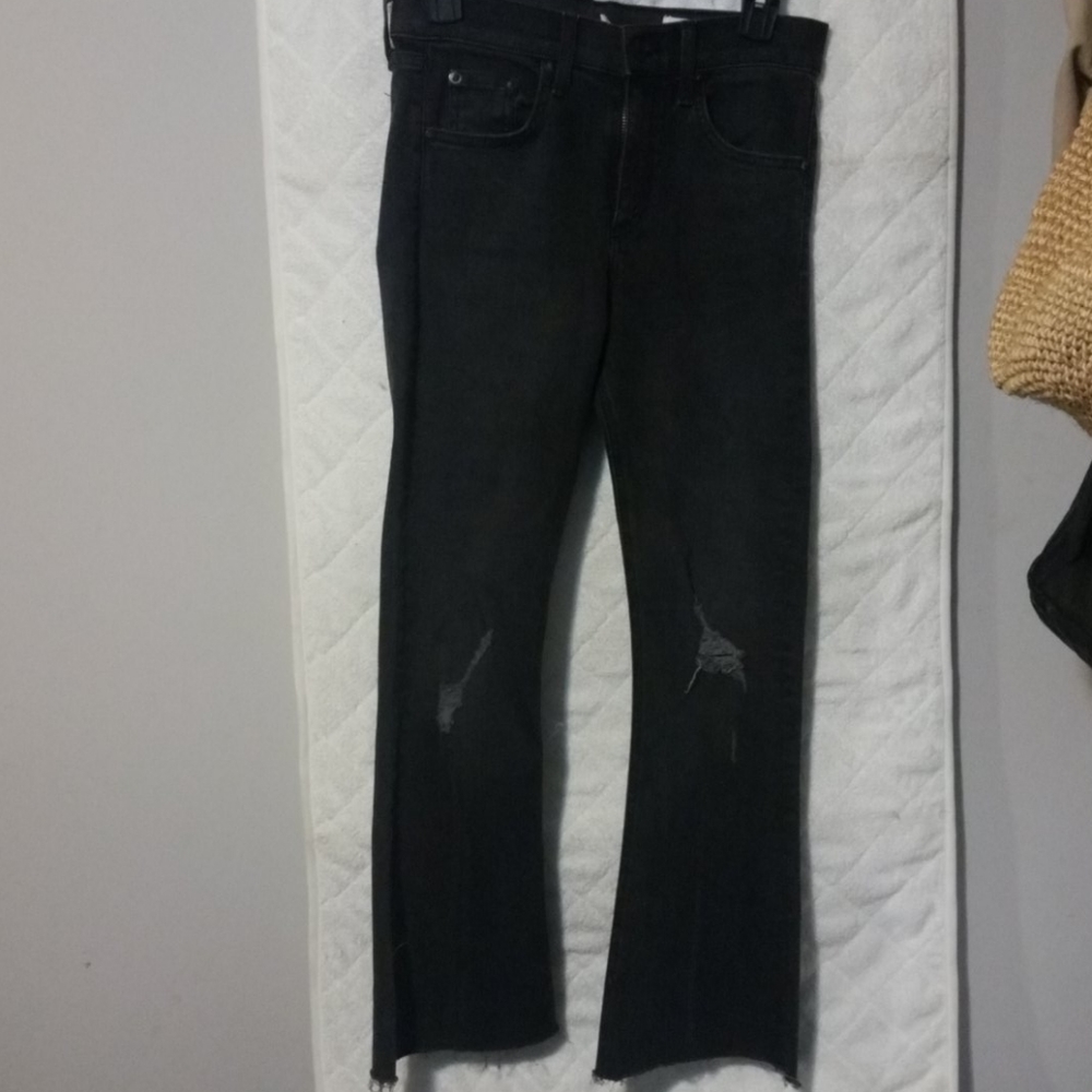 Rag and bone 10 inch capri flare jeans
